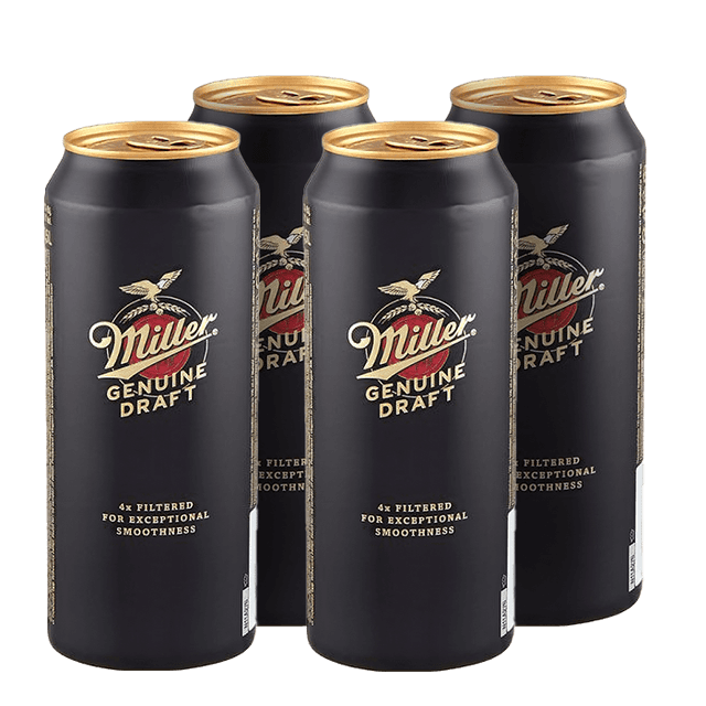 רביעיית בירה מילר פחית 500 מ"ל