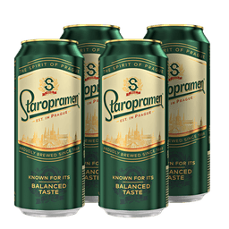 רביעיית בירה סטארופרמן בהירה פחית 500 מ"ל