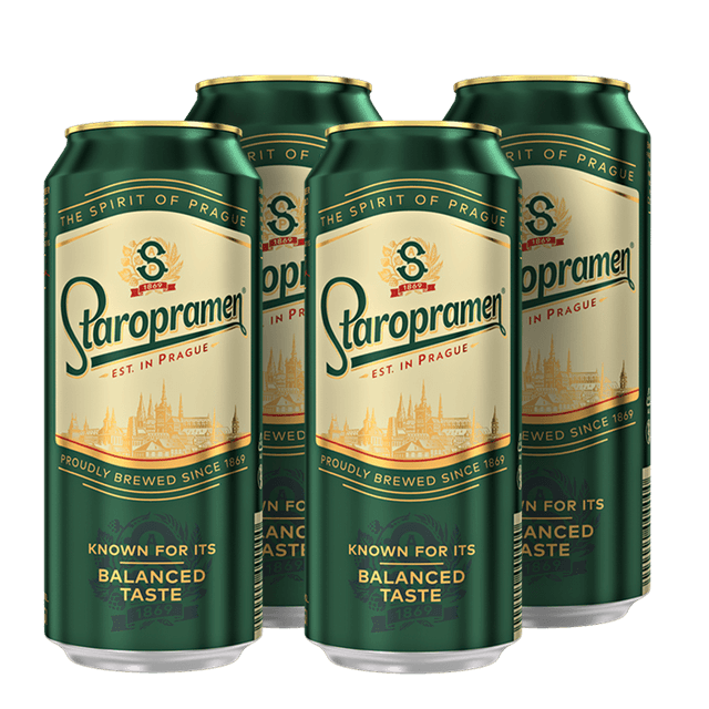 רביעיית בירה סטארופרמן בהירה פחית 500 מ"ל