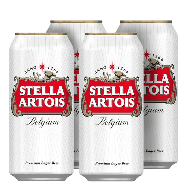 רביעיית בירה פחיות סטלה ארטואה 440 מ"ל