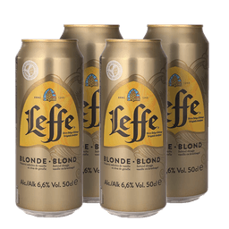 רביעיית בירה לף בלונד 500 מ"ל פחית