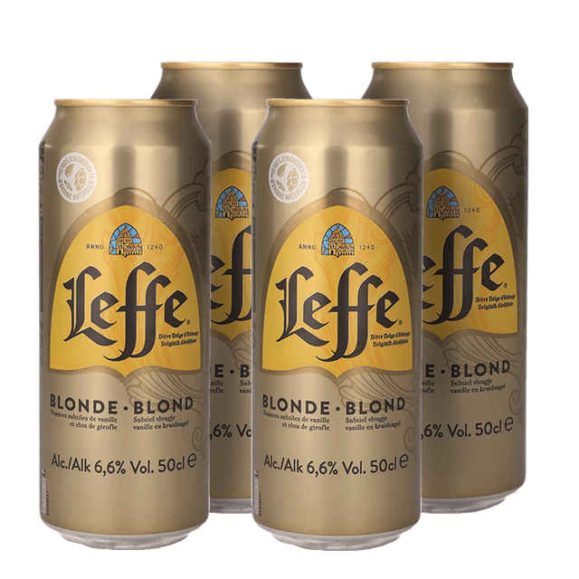 רביעיית בירה לף בלונד 500 מ"ל פחית