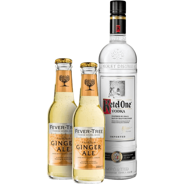 וודקה קטל וואן ליטר + 2 יח' טוניק פיבר טרי