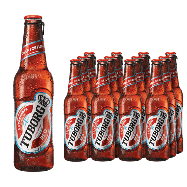 מארז 12 יח' בירה טובורג בק' 330 מ"ל