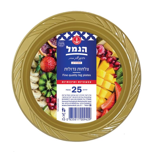 צלחות גדולות צבעוניות