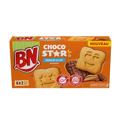 ביסקוויט מצופה שוקולד חלב 195 גר BN