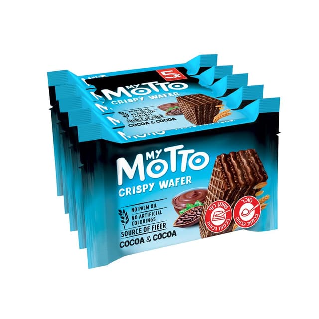 מוטו - וופלים קרם קקאו 34 גרם * מארז חמישייה