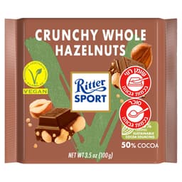שוקולד ריטר ספורט מריר אגוז קראנץ 100 גר