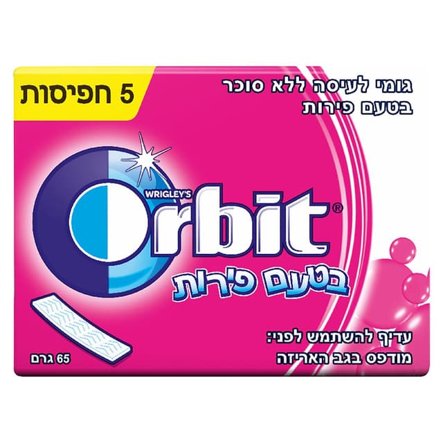 אורביט סטיקס פירות 5יח'