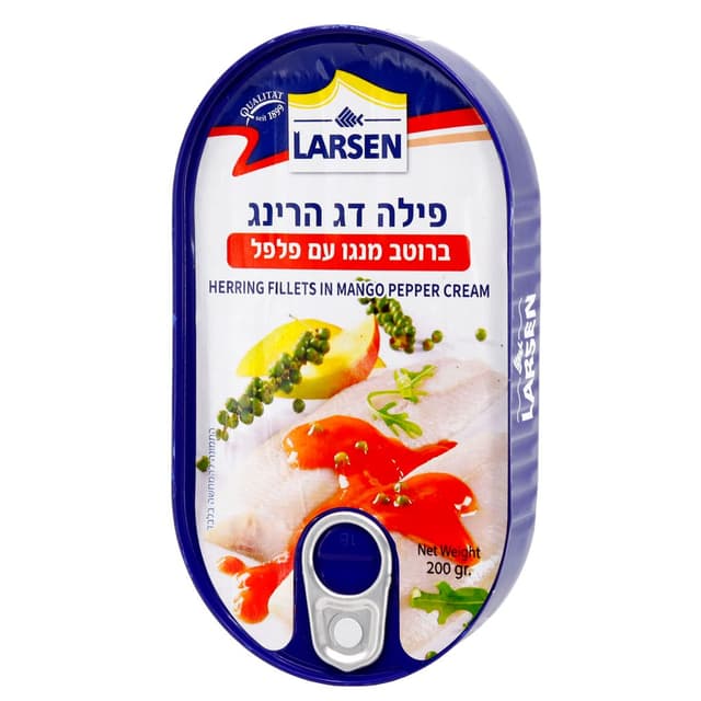 פילה הרינג ברוטב פלפל ומנגו לארסן 200 גר