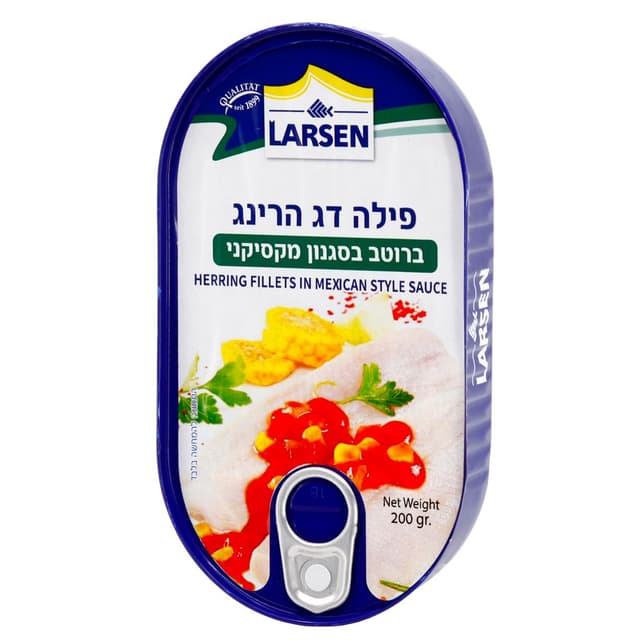 פילה הרינג ברוטב מקסיקני לארסן 200 גר