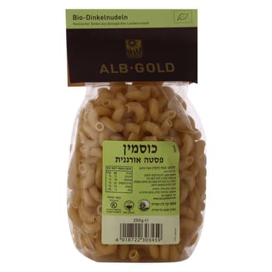 מקרוני כוסמין אורגני 250 גרם