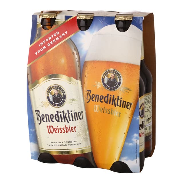 שישיית בירה בנדיקטינר חיטה 330 מל*6