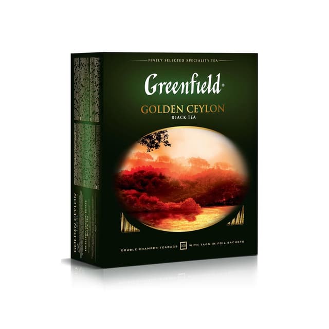 תה גרינפילד גולדן ציילון 100 שקי 200 גר