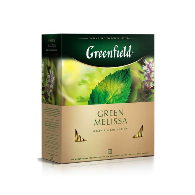 תה שחור גרין מליסה - 100 יח-Greenfield
