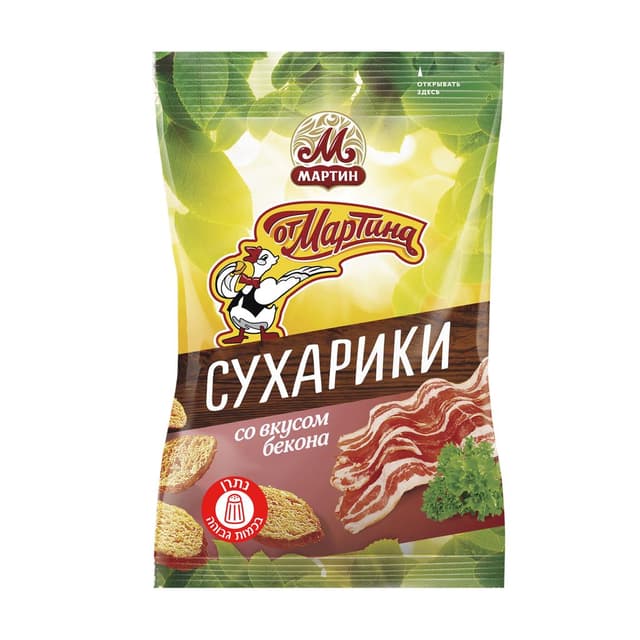צנימים "MARTIN" בטעם בייקון  60 גר