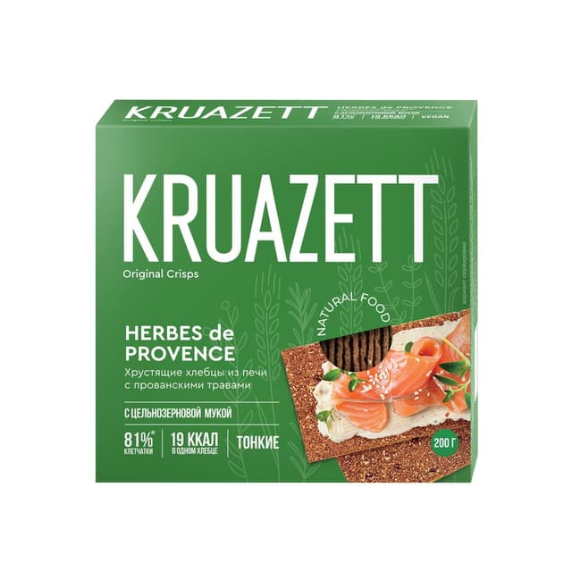 פת פריכה  מקמח שיפון עם עשבי תיבול 200 ג