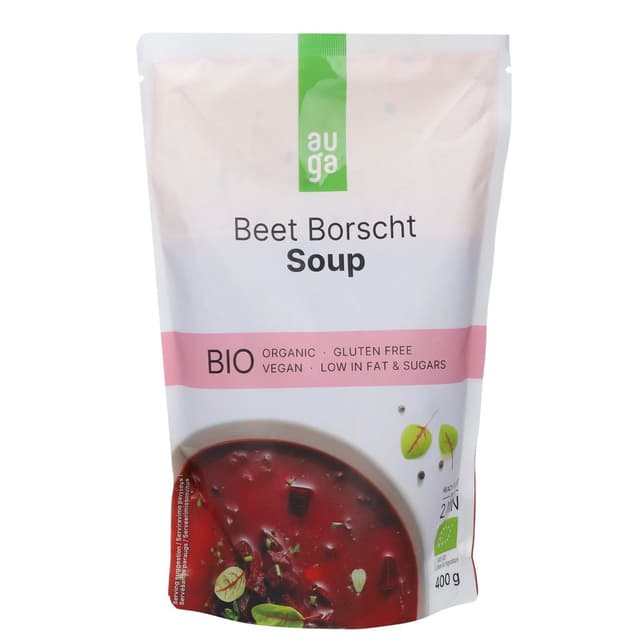 אאוגה מרק בורשט אורגני 400 גרם