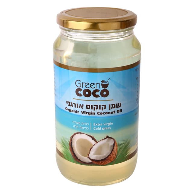 שמן קוקוס אורגני 1 ליטר גרין קוקו