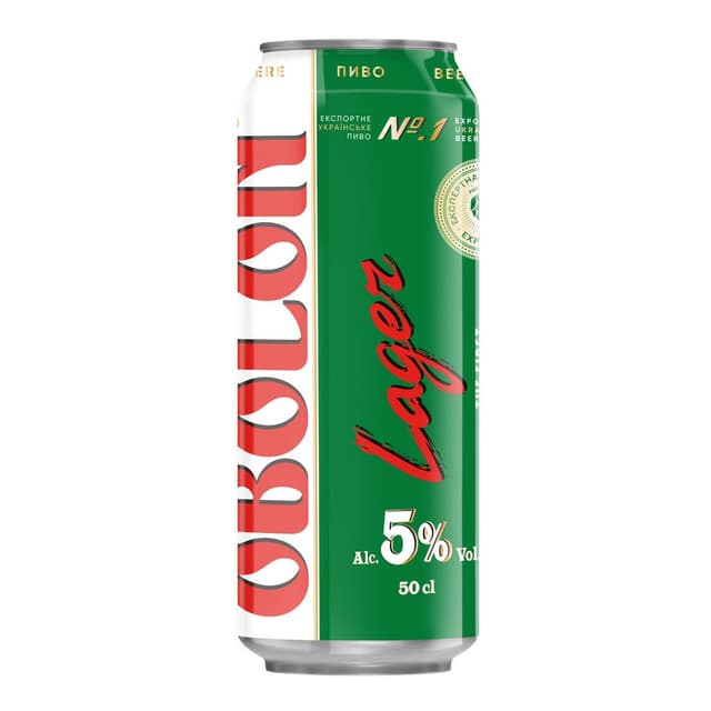 בירה אובולון ירוק פחית 500 מ"ל