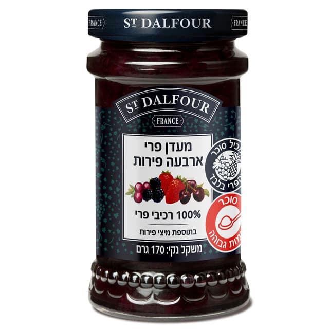 מעדן פרי ארבעה פירות170ג