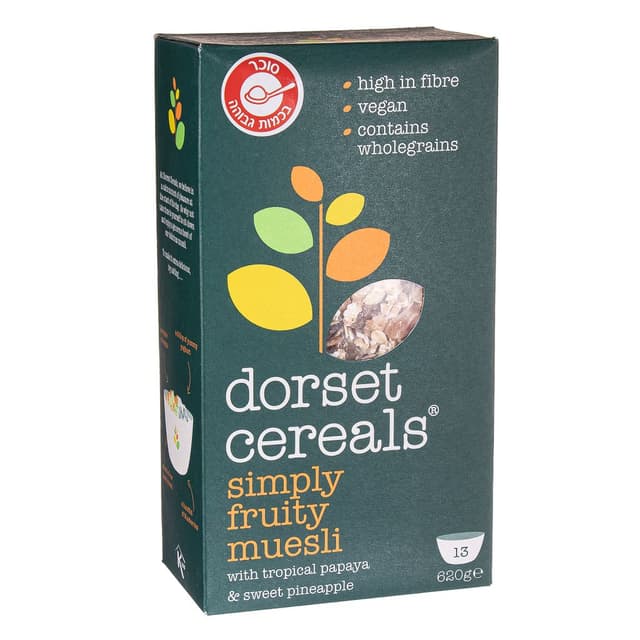 תערובת דגנים עם פפאיה ואננס 620 גרם