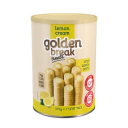 גולדן ברייק - גליליות וופלים לימון 375 גרם