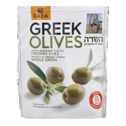 זיתים ירוקים שלמים אורגני 150 גרם