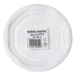 צלחות חד פעמיות גדול