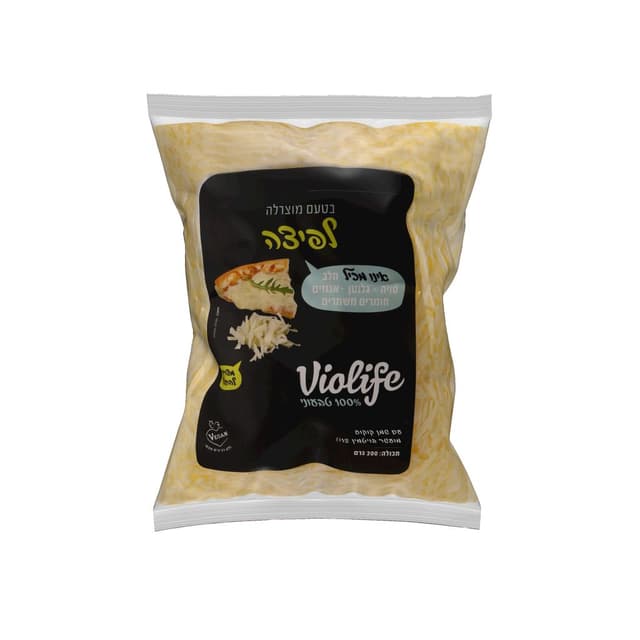 מוצרלה טבעונית מגורדת לפיצה 200 גר