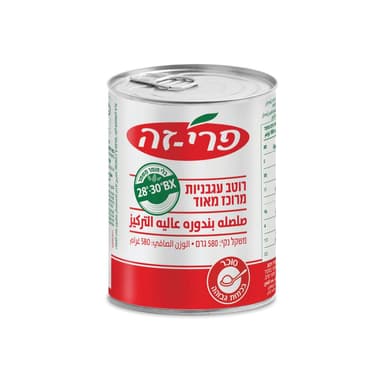 רוטב עגבניות 28% 580ג' פרי זה