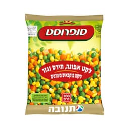 לקט אפונה גזר תירס ב