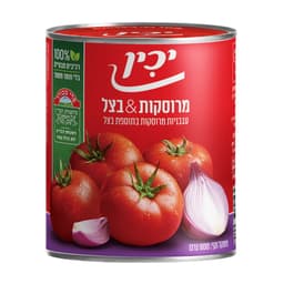 עגבניות מרוסקות בצל 850 גר יכין A 2.5