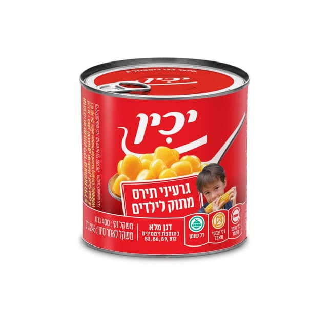 תירס ואקום קיד 400 גרם יכין