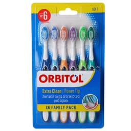 אורביטול שישיית מברשות שיניים