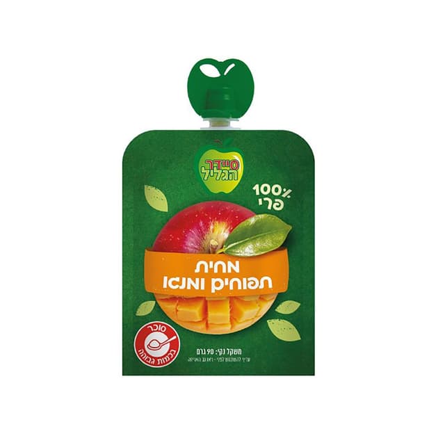 מחית תפוחים ומנגו סיידר יח`