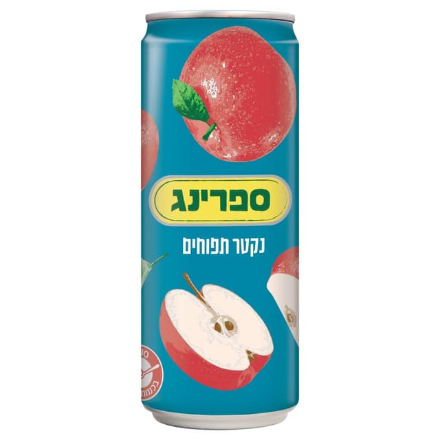 ספרינג נקטר תפוחים 330 מ"ל פחית