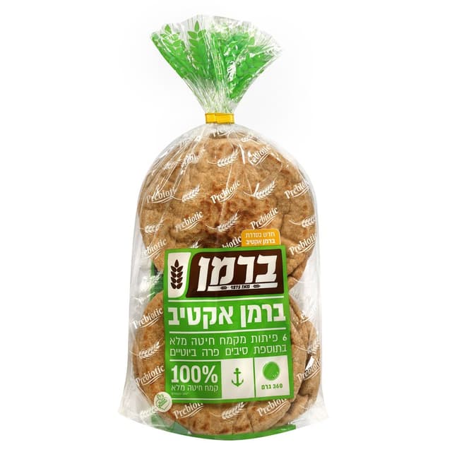 פיתות אקטיב 6יח 360ג
