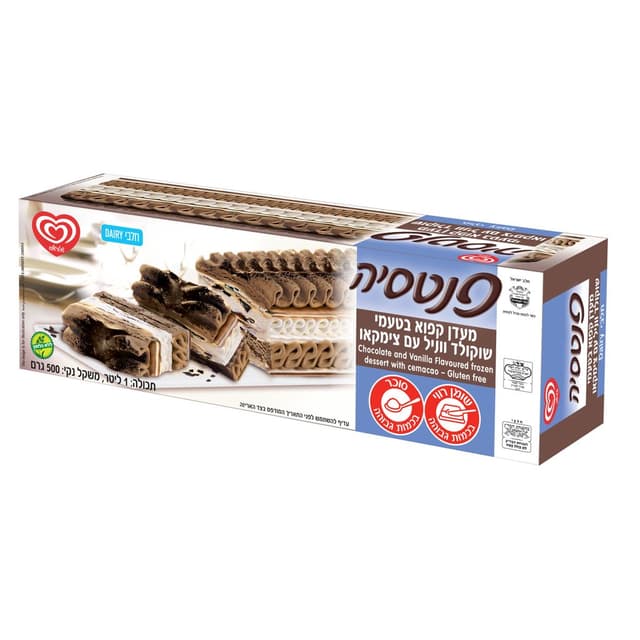 גלידה פנטסיה 900 מ"ל שוקו וניל