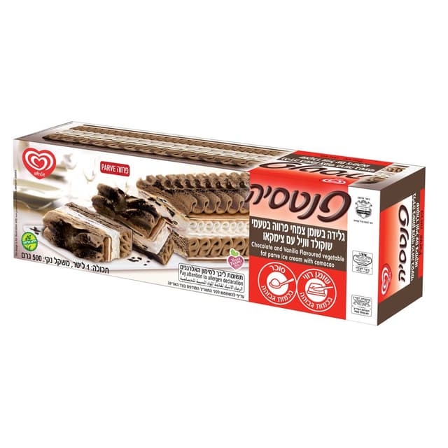 גלידה פנטסיה פרווה 900 גרם שוקו וניל