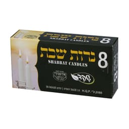נרות שבת 8 יחידות 8 יחיד