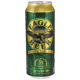 בירה איגל לאגר פרימיום 5% 500 מ"ל פחית