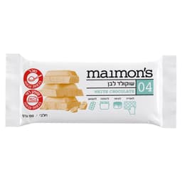 טבלת שוקולד לבן 100 ג' מימונס