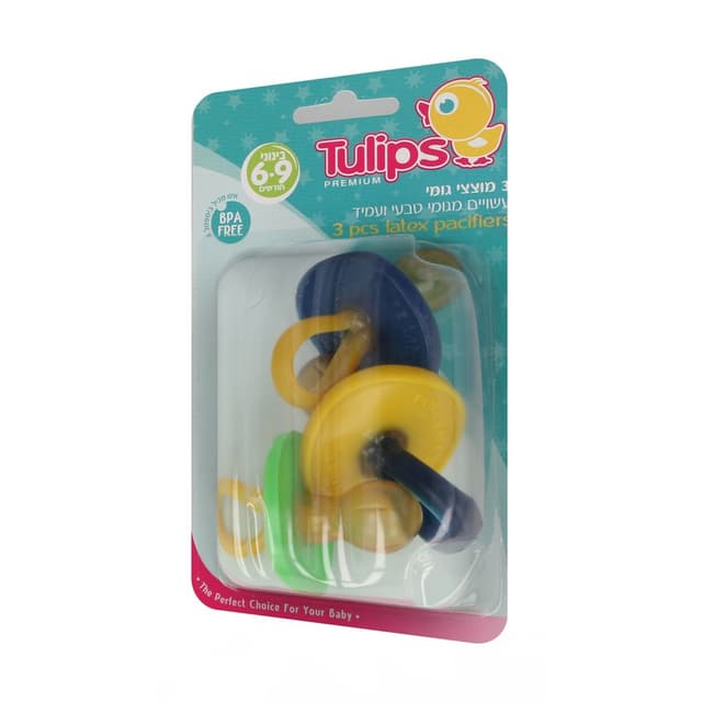 מוצץ גומי בליסטר 3יחי