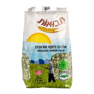 אפונה ירוקה אורגנית 500 גרם