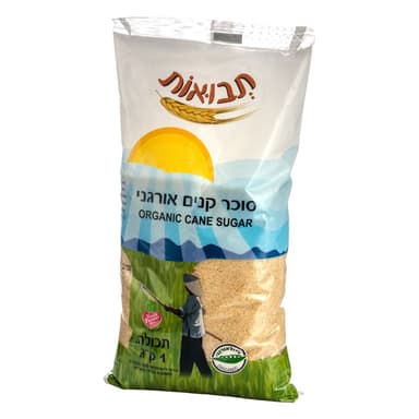 סוכר קנים אורגני 1 ק"ג
