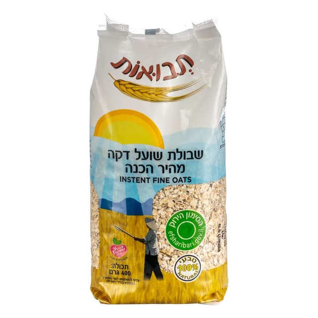 קוואקר מהיר הכנה טבעי 400 גר