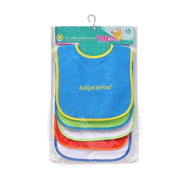 סט סינרים לתינוק עם סקוטש 6יח