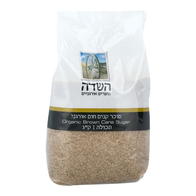 סוכר קנים אורגני חום 1 קג