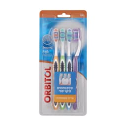 אורביטול מברשת שיניים מארז 4 יח'